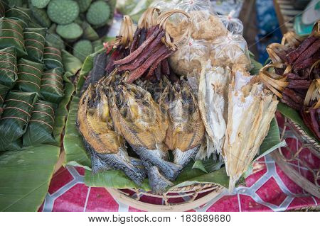 Laos Vientiane Pha That Luang Festival Lao Food