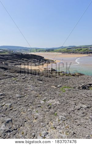 The Cuberris Beach In Ajo In Cantabria
