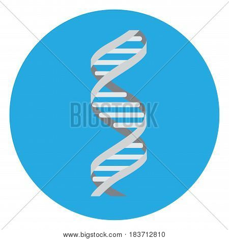 Isolated adn icon on a blue button, Vector illustration