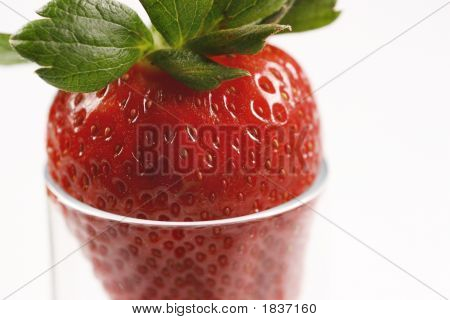 Stawberry In A Glass