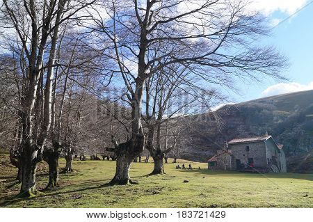 Views of Mount Gorbea, Alava and Vizcaya, Basque Country, Spain