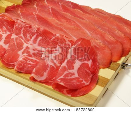 Italian Speck And Coppa, Typical Tyrolean