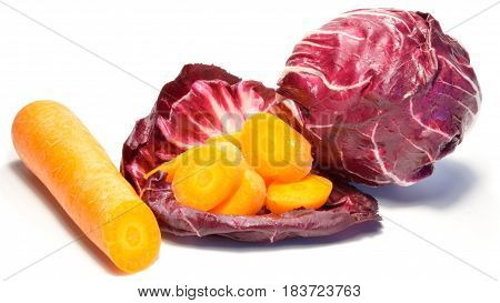 Radicchio And Carrots Source Of Vitamins