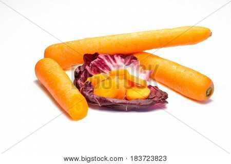 Radicchio And Carrots Source Of Vitamins