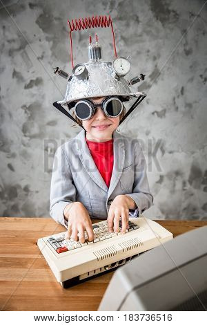 Child With Toy Virtual Reality Headset