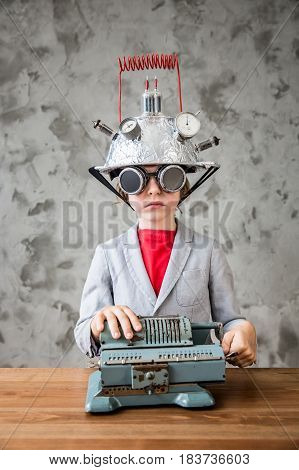 Child With Toy Virtual Reality Headset