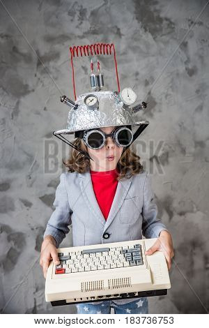 Child With Toy Virtual Reality Headset