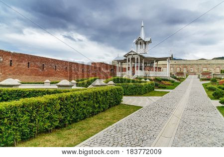 Gazebo With Fountain In Rabati Castle In Akhaltsikhe, Georgia