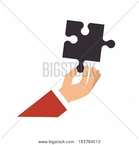 Puzzle pieces symbol icon vector illustration graphic design