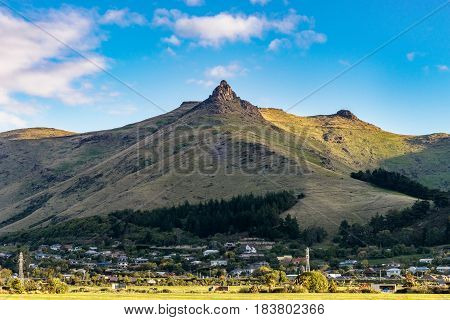 Mount Cavendish in the clear sky day, Christchurch, New Zealand