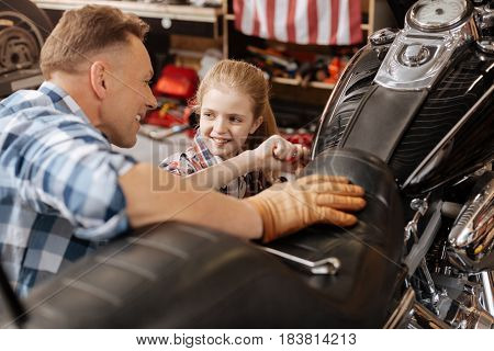 Pretty accurate fix. Energetic dedicated lovely family having great time at the workshop while maintaining bikes and learning new things
