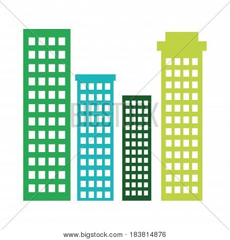 buildings cityscape isolated icon vector illustration design
