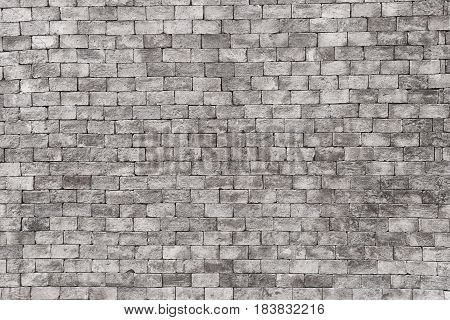 White brick wall in decoration architecture for the design background.