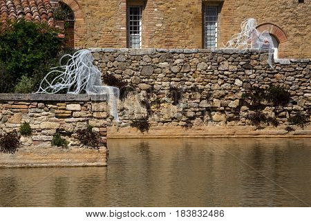 old thermal resort in Tuscany - Bagno Vignoni. Italy