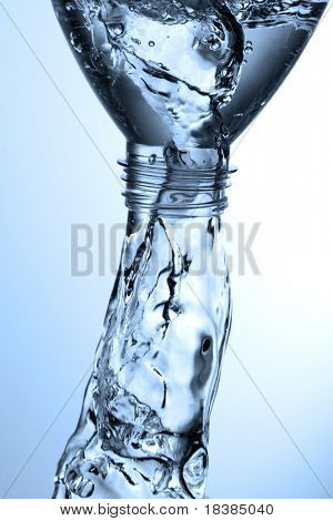 pouring water