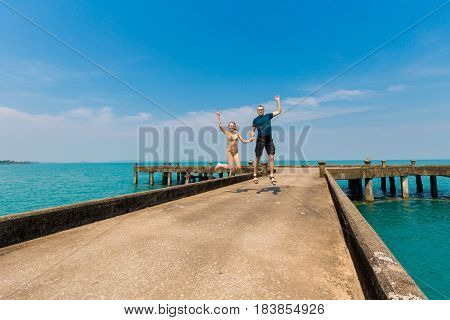 Young Couple During Honeymoon