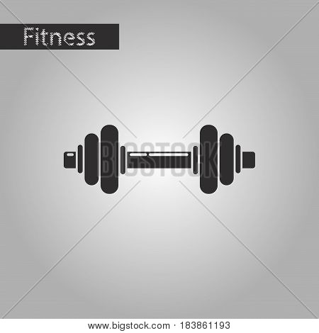 black and white style icon dumbbell fitness