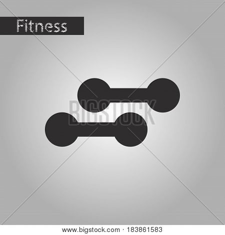 black and white style icon dumbbells fitness