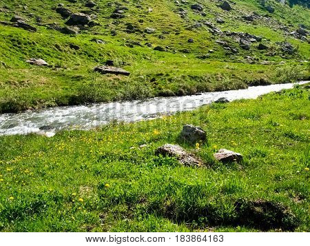 Aegina River Tributary Of The River Rhone