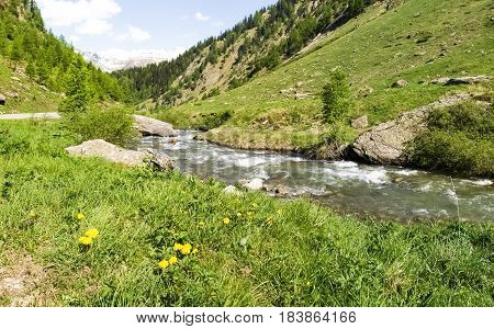 Aegina River Tributary Of The River Rhone