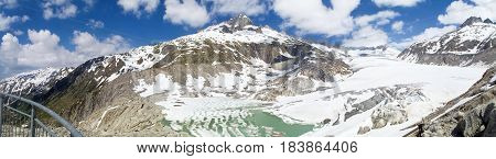 Rhone Glacier Melting