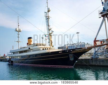 Yachts Moored In The Ligurian Port
