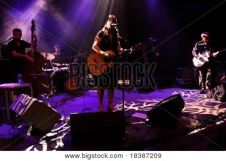 LOULE, PORTUGAL - JUNE 23: Amparo SanchÃÂ©z  performs onstage at Festival Med June 23, 2010 in Loule, Portugal.