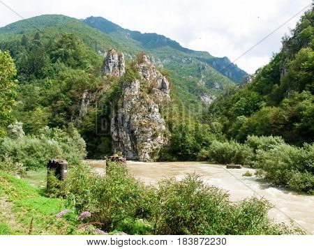 Ravines Of Taleggio Valley.