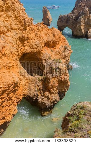 Cliffs of Ponta da Piedade, Lagos, Algarve, Portugal
