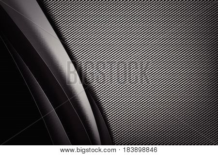 Abstract background dark and black carbon fiber vector illustration eps10