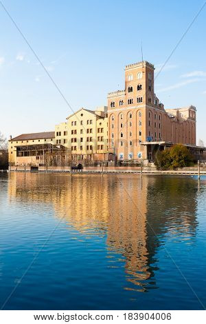 Old Abandoned Factory,industrial Archeology.italy