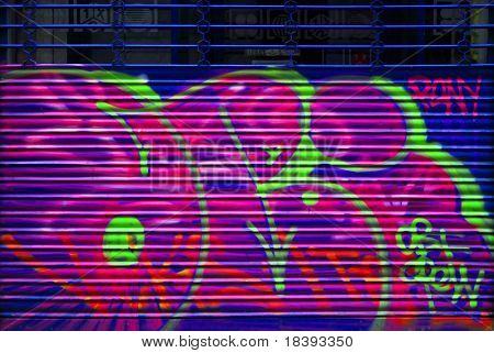 Kepenk El Raval, Barcelona içinde grafiti