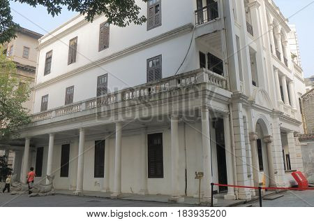 GUANGZHOU CHINA - NOVEMBER 12, 2016: Unidentified people visit Liwan Museum in Xiguan Antique city. Liwan Museum is a museum dedicated to Xiguan culture.
