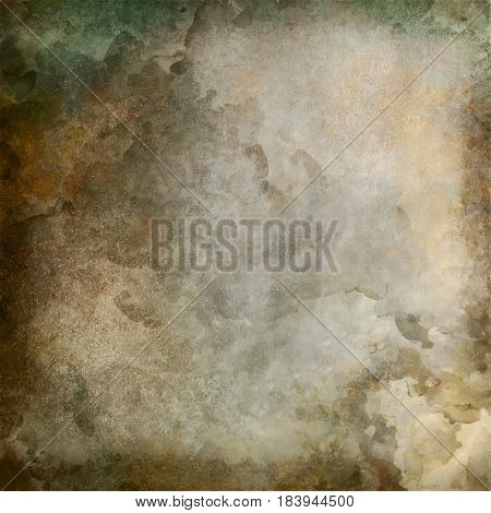Abstract digital watercolor painted background with subtle delicate grunge texture