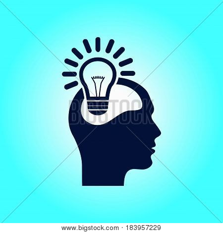 Creative ideas light bulb concept. Ideas icon.