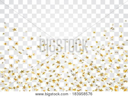 Gold Star Confetti Background