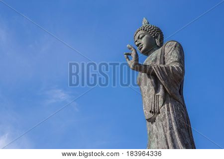 Big Buddha Statue In The Temple At Phutthamonthon Province.