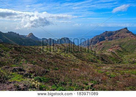 Mountain views drive to Mask the village, Tenerife