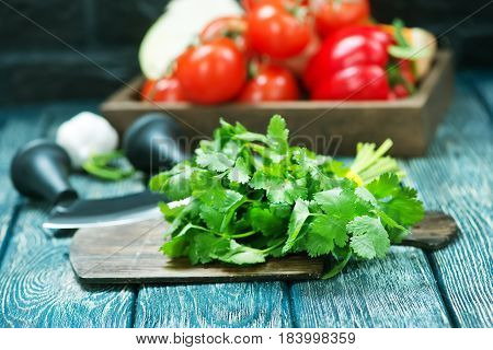 Kinza And Tomato