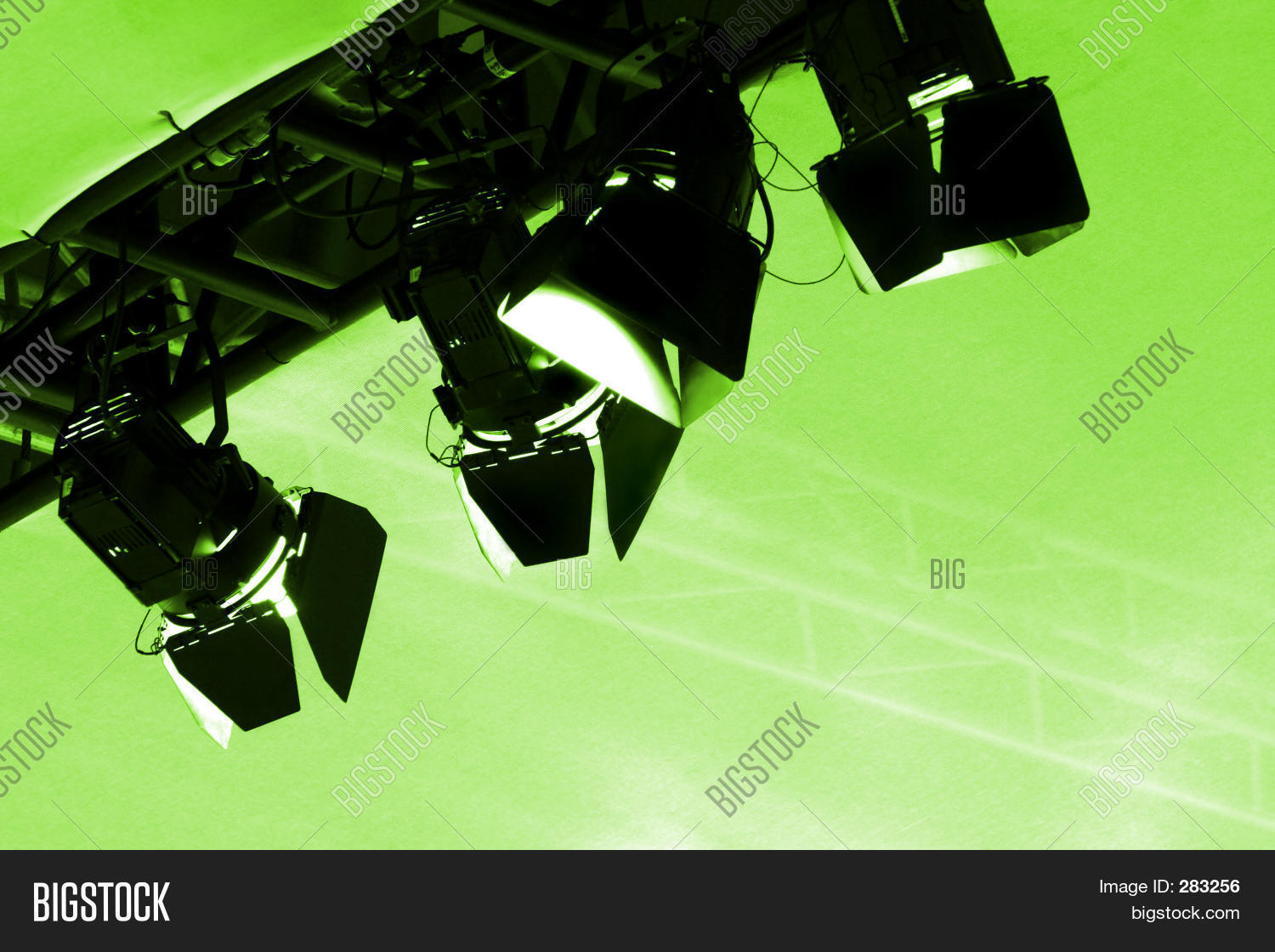 Green Stage Lights Image & Photo (Free Trial) | Bigstock