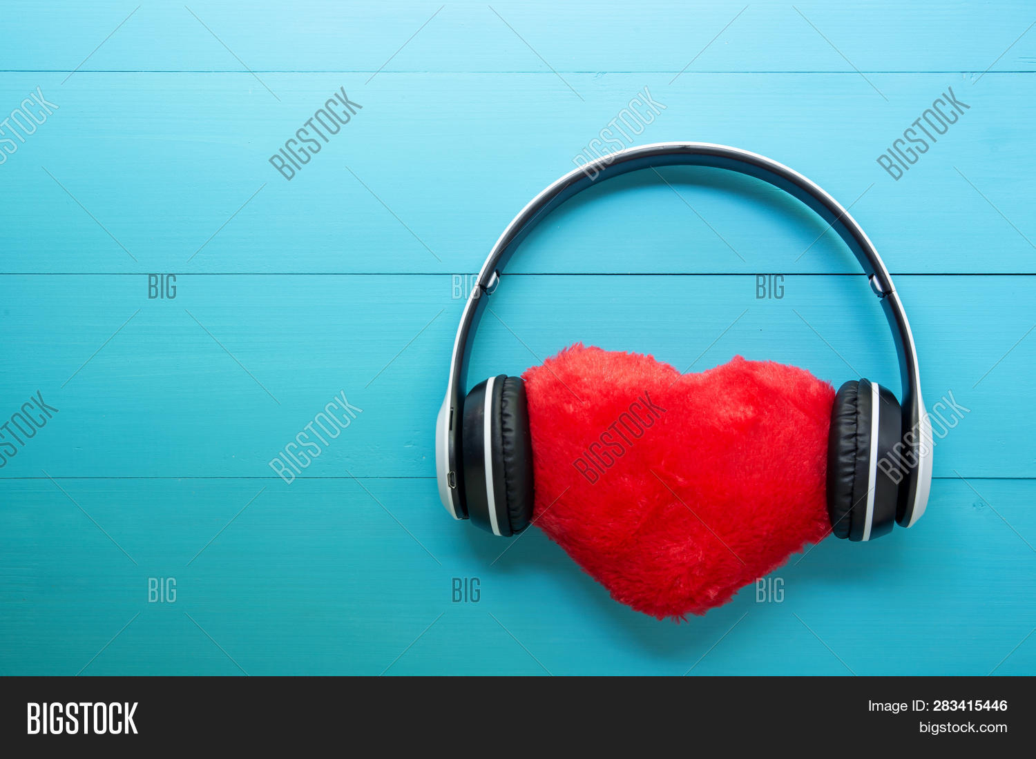 Headphones Heart Shape Image & Photo (Free Trial) Bigstock