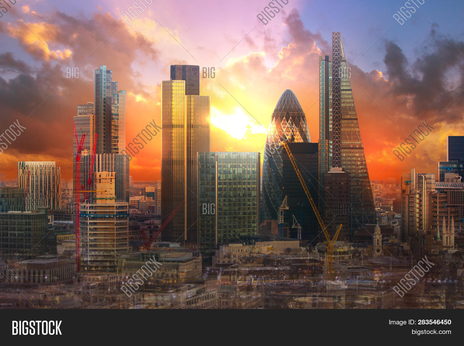 City London Sunset. Uk Image & Photo (Free Trial) Bigstock