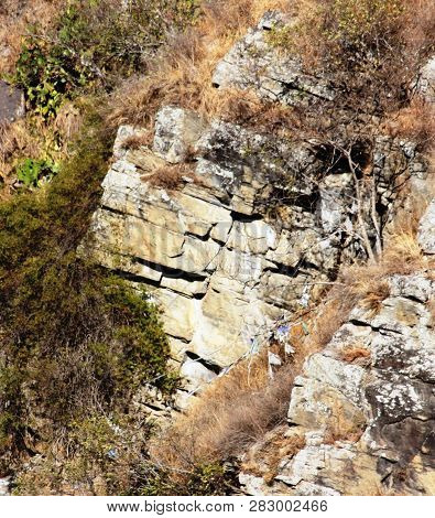 Natural Form Of Rock In The Shape Of A Sleeping Buddha, Discovered Just Below Wangdue Dzong In The E