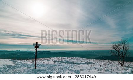 On The Matajur In A Winter Day