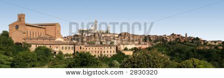 Panoramaudsigt over Siena, Italien