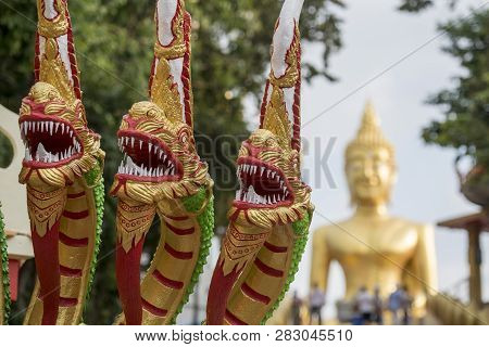 Thailand Pattaya Wat Phra Yai Buddha