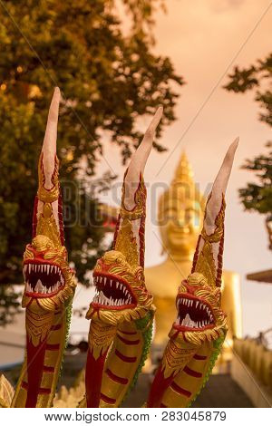 Thailand Pattaya Wat Phra Yai Buddha