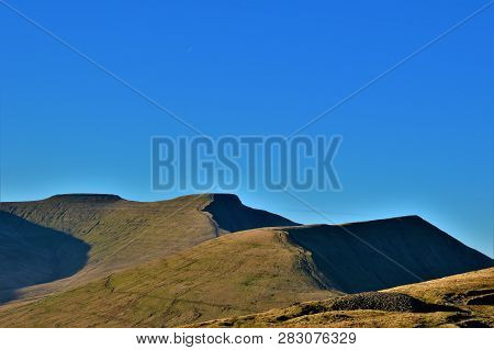 Pen Y Fan, Corn Du And Cribyn On A Sunny Day