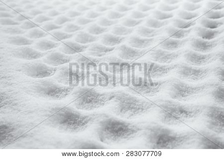 A Snowy Pattern In Wintertime In Torrington, Connecticut.