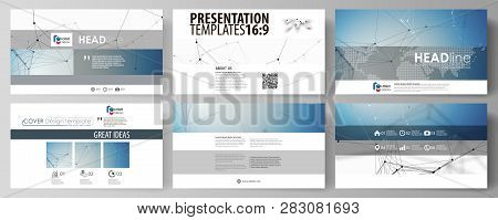 Business Templates In Hd Format For Presentation Slides. Abstract Vector Layouts In Flat Design. Geo